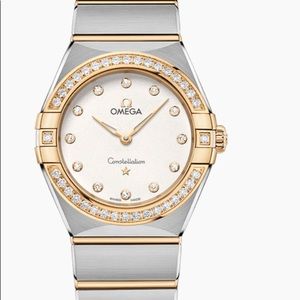 omega constellation - diamond and mother of pearl